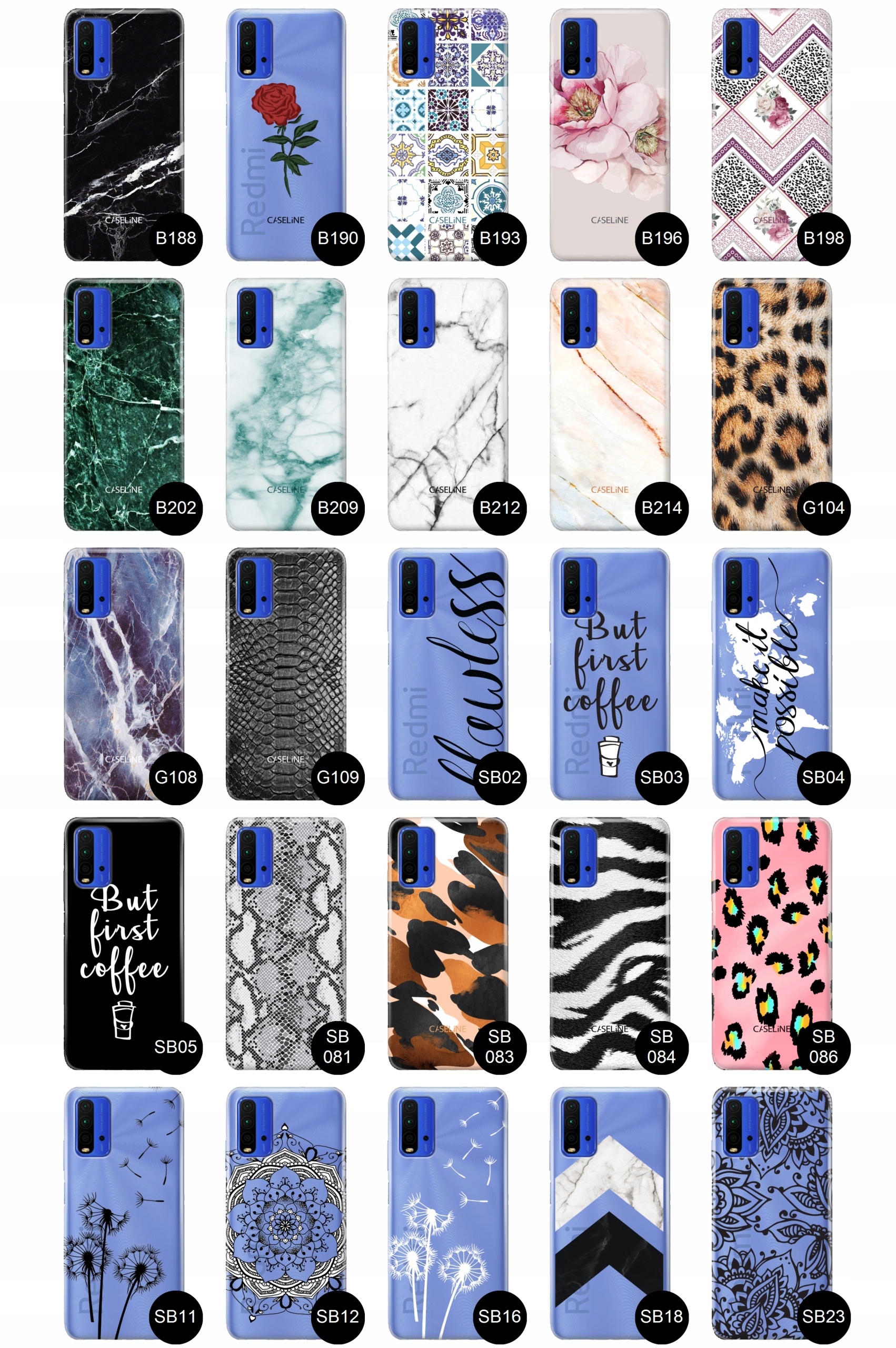 Etui Case do Xiaomi Redmi 9T guma wzory