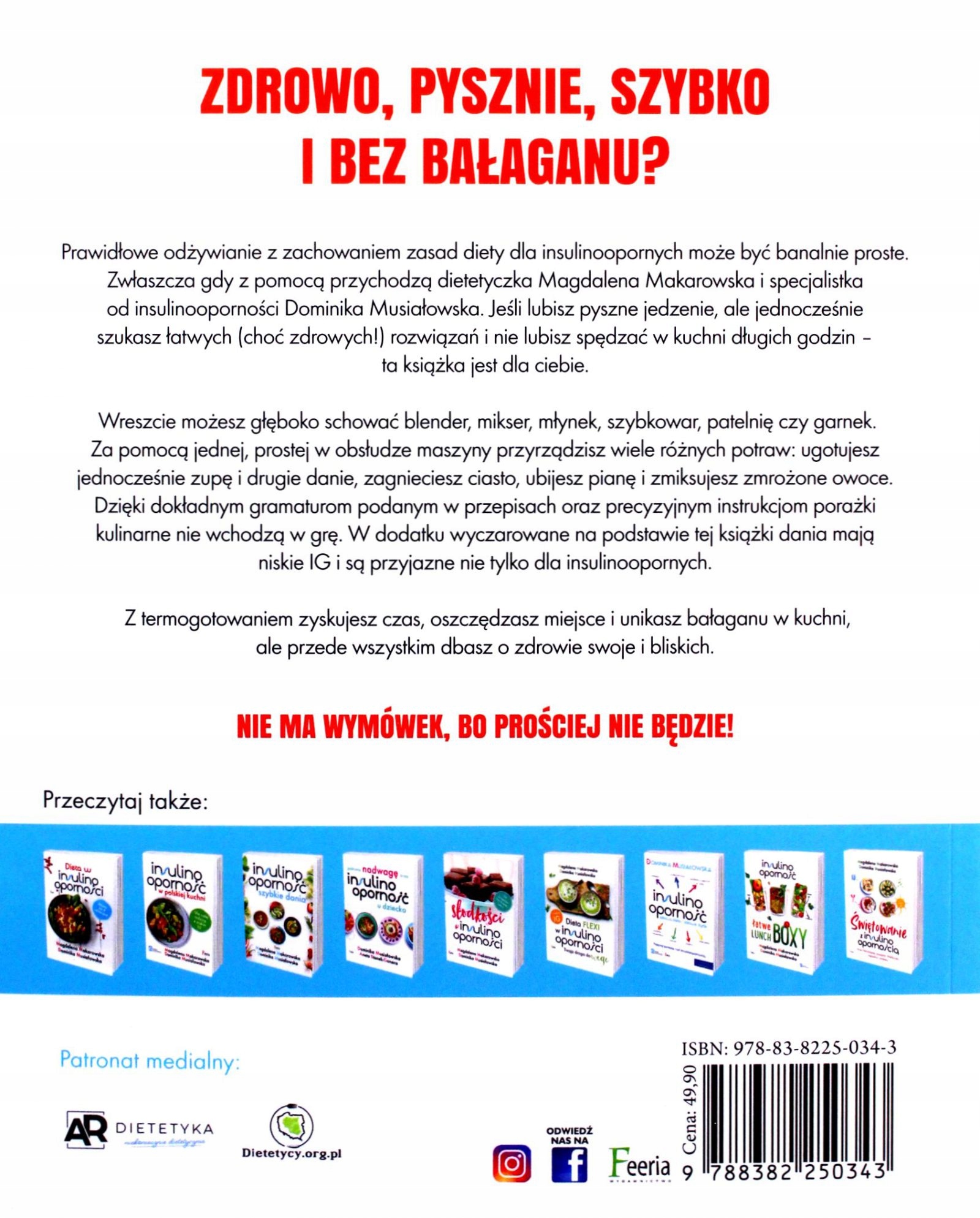 ZDROWE TERMOGOTOWANIE. MIX PRZEPISÓW NIE TYLKO DLA INSULINOOPORNYCH - Magda Stan opakowania oryginalne