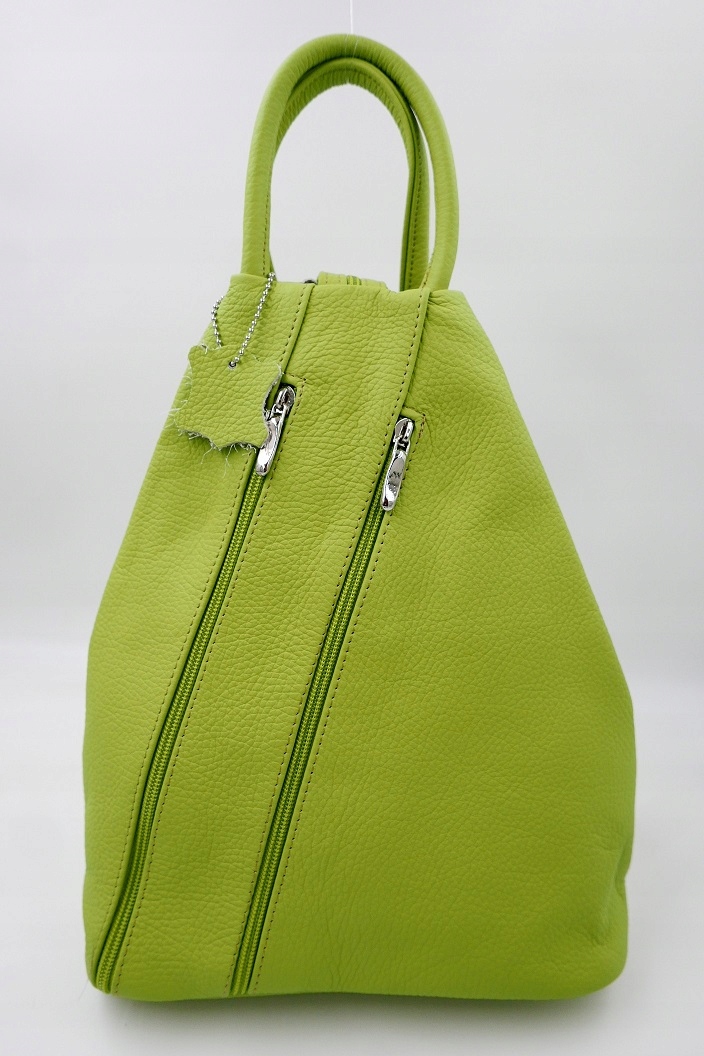 Batoh Přírodní Kůže, kabelka Zelená zeleň Zelená, praktický Nový