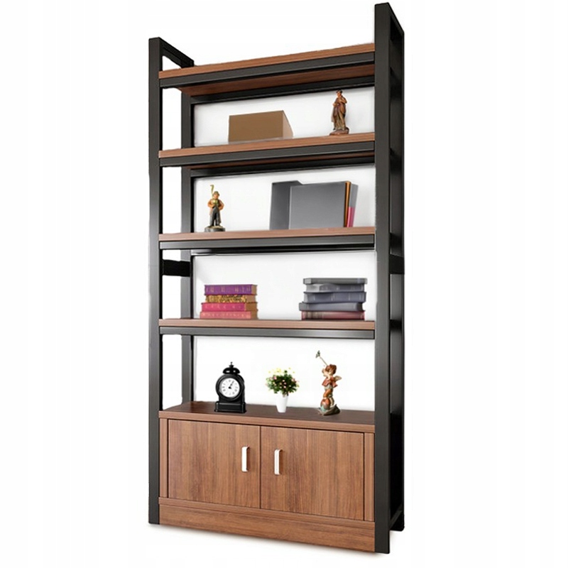 Regál Industriálna Stojaca Polica Na Knihy Loft 190 CM Kovová Rámčeková Súprava