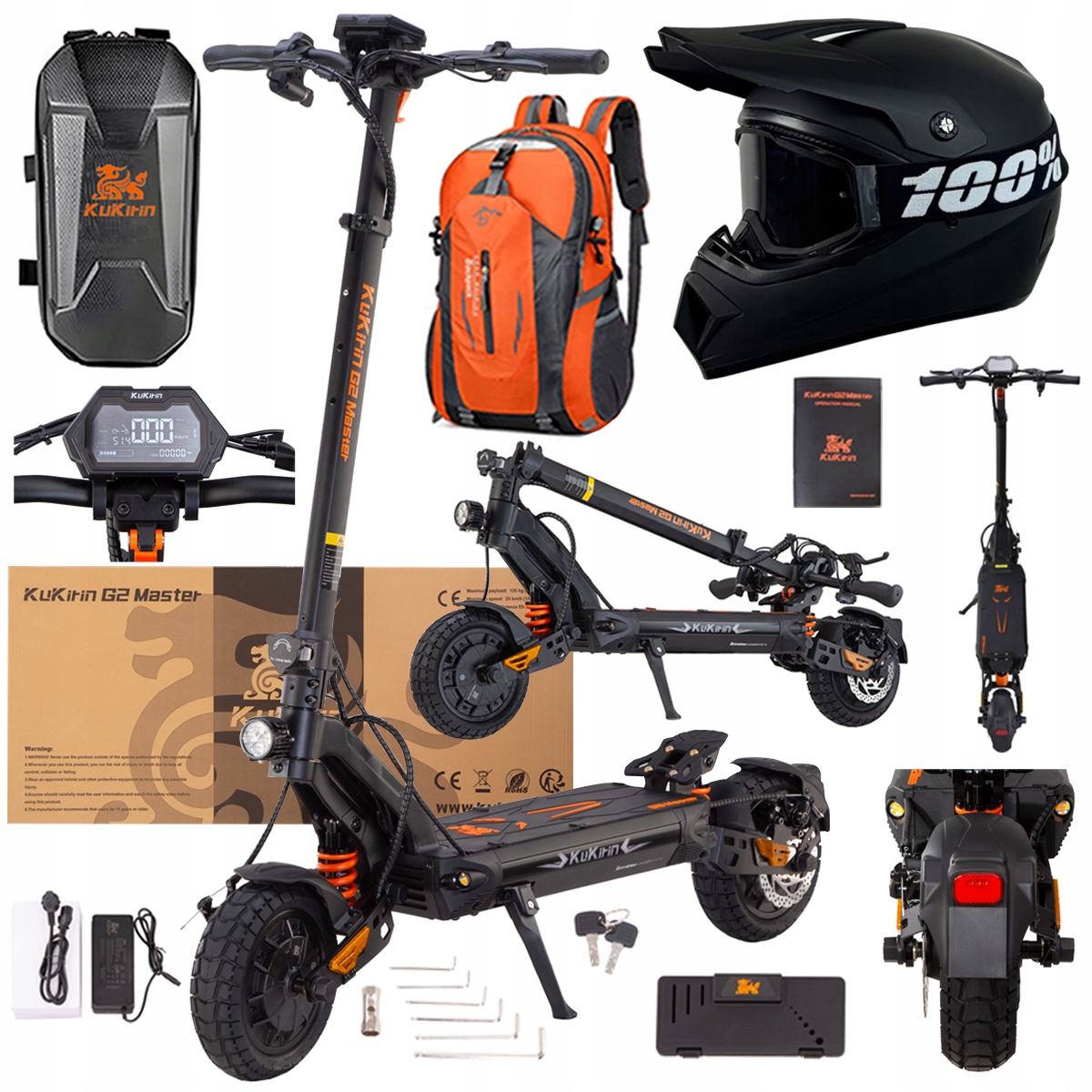 Kukirin G2 Master elektrické vozidlo2000W 52V 20.8AH 70km 60km/h Dárek