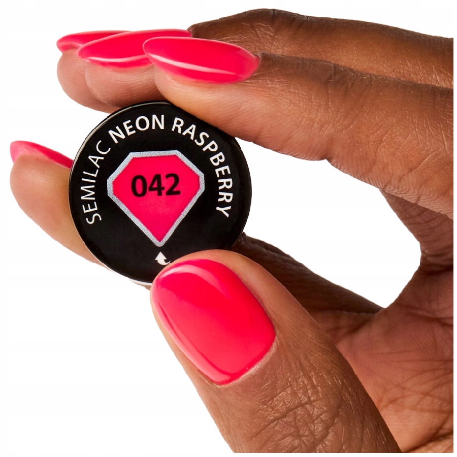 SEMILAC 042 Neon Raspberry UV LED Lakier Hybrydowy 7ml