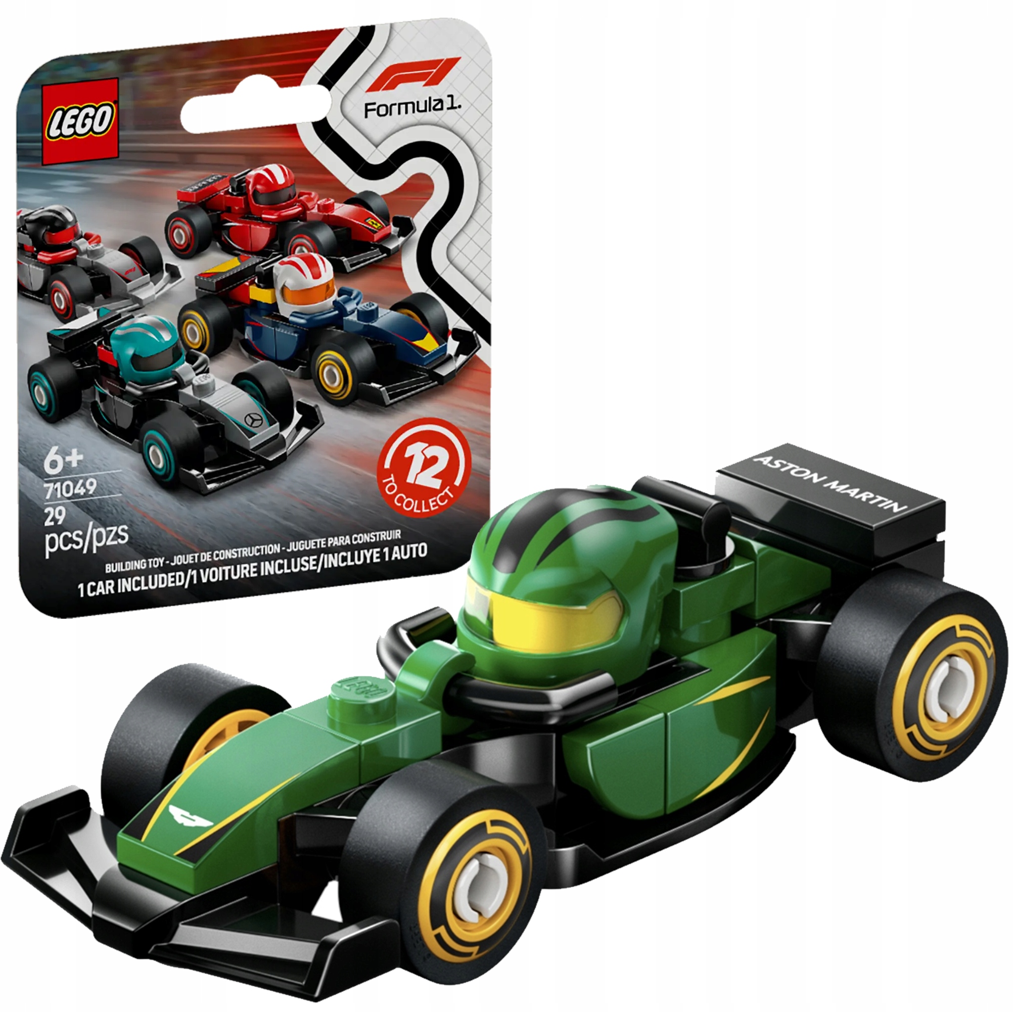 Lego Minifigures 71049 Bolid Formuła F1 Aston Martin