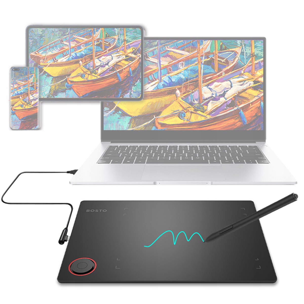 Tablet pro počítač Bosto T608 Profesionální Pero jako Dárek