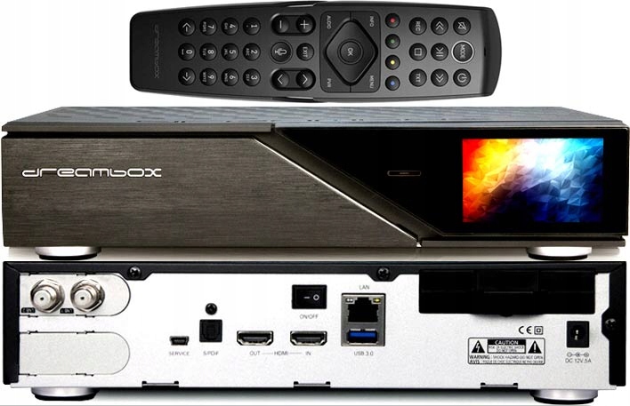 Dreambox Dreambox 920 RC20 4k HD DVB-S2 FBC/DVB-C/T satelite e cabo HDD 1TB/Wi-Fi 