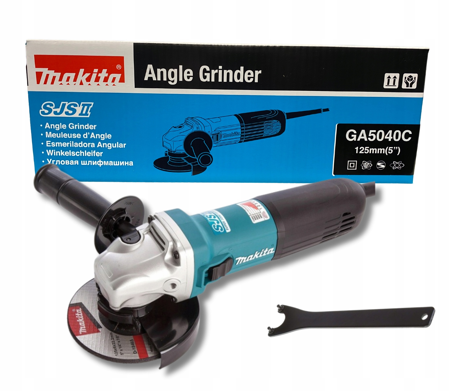 Szlifierka kątowa sieciowa Makita z regulacją obrotów 125mm 1400W GA5040C