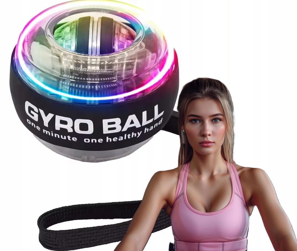 Gyroskopická Koule Powerball Gyro Ball Gymnastický Míč Zápěstí A Rukou Led