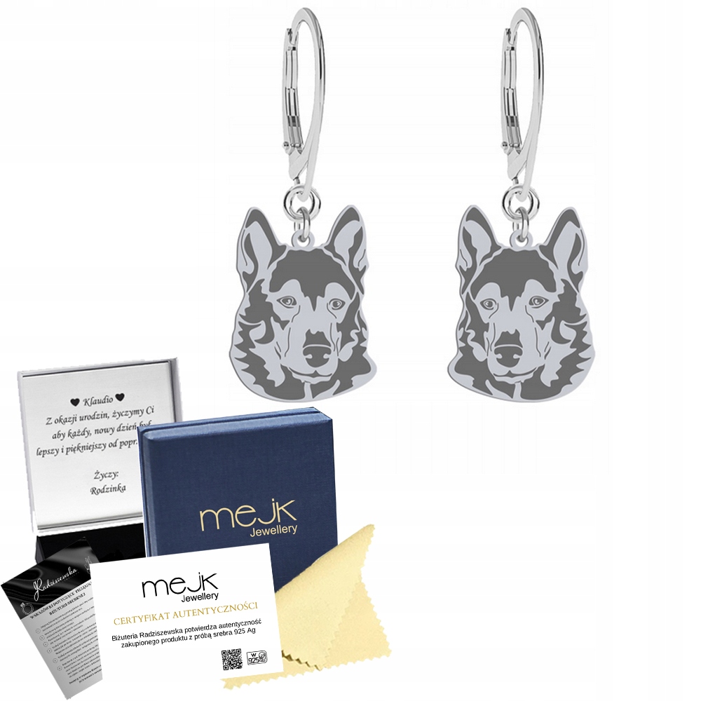 Stříbrné Náušnice Západosibiřská louka 925 na biglu Šperky Gravírování