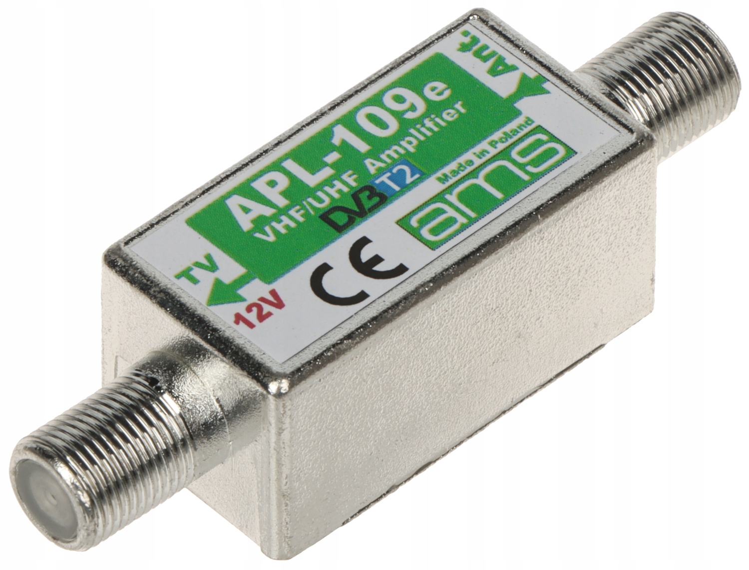 [2szt] Wzmacniacz antenowy APL-109e Ams DVB-T2 174-694Mhz z Osłonkami