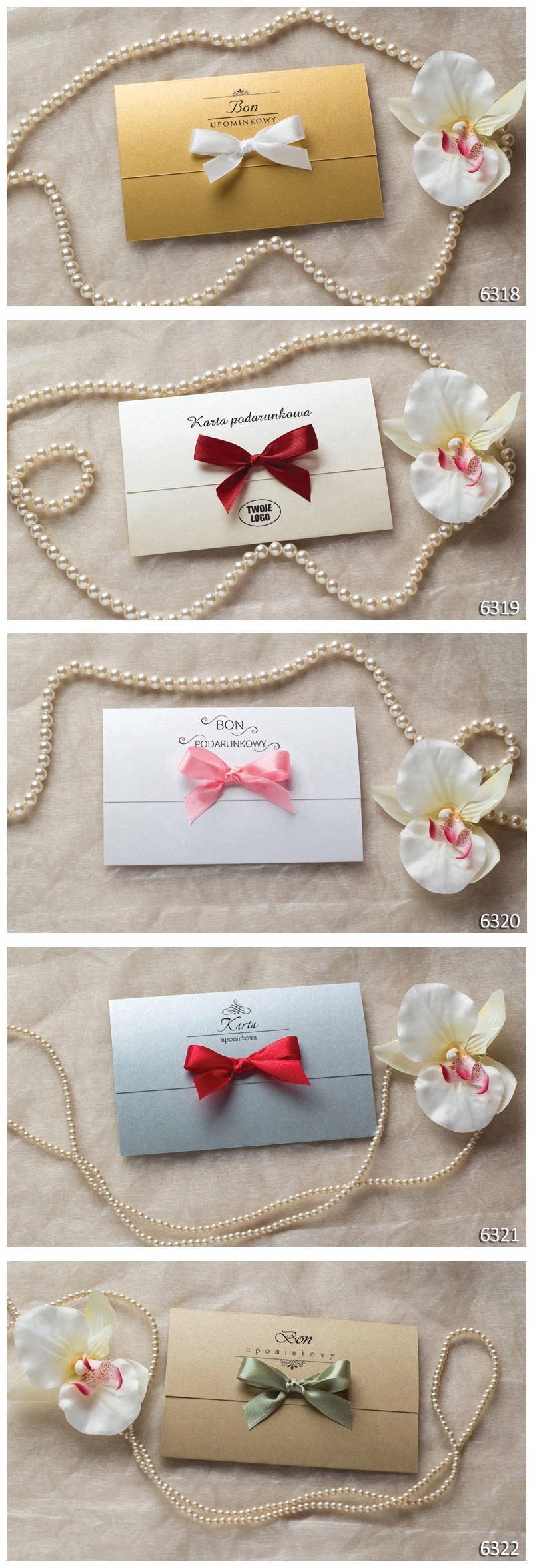 Vouchery upominkowe bony podarunkowe prezent Wysokość produktu 10 cm