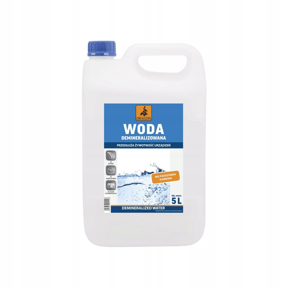 

Woda Destylowana Demineralizowana Dragon 5L
