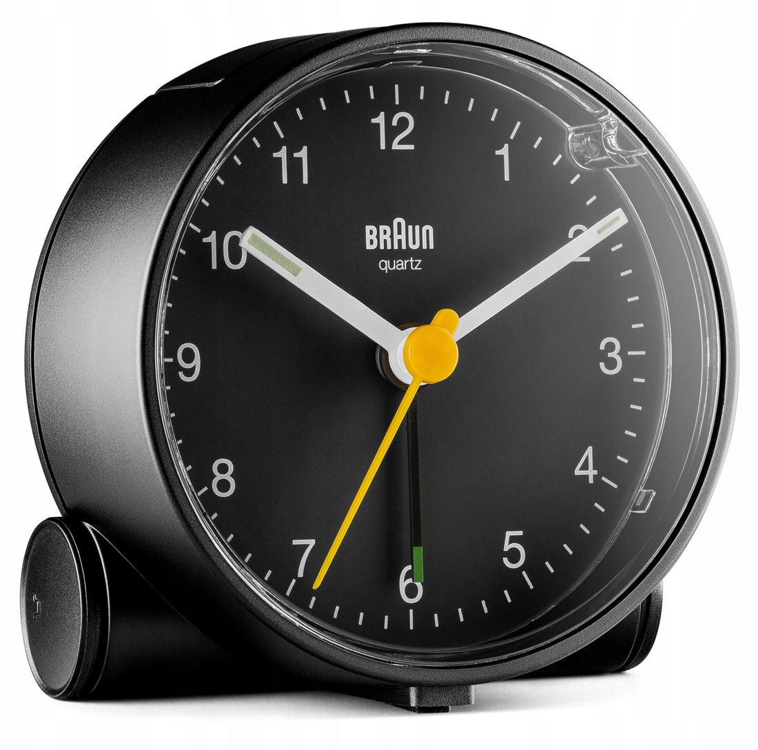 Klasický Budík Braun BC01B Alarm Zdřímnutí Podsv
