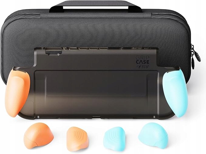Etui Nintendo Switch 2 z uchwytami grip torba Savage Raven, kolorowe
