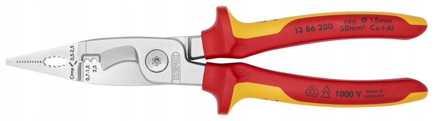

Knipex 13 86 200 szczypce do elektroinstalacji 6W1
