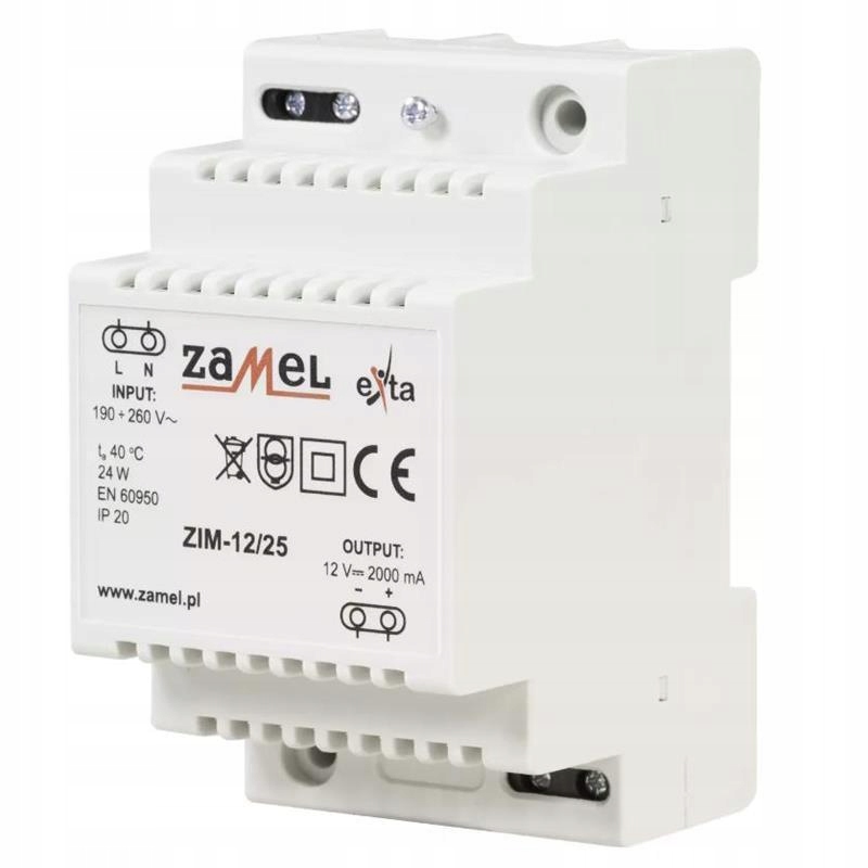 Impulsní napájecí zdroj ZIM-12/25 Zamel