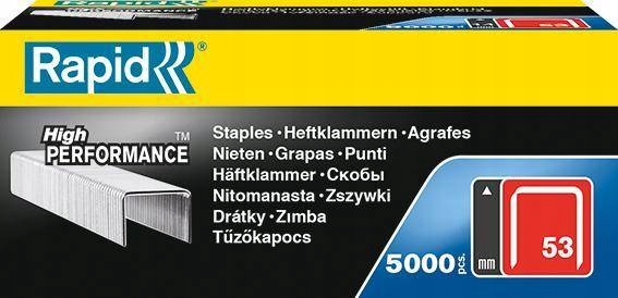 Sponky 53/12 po 5000 kusech Rapid