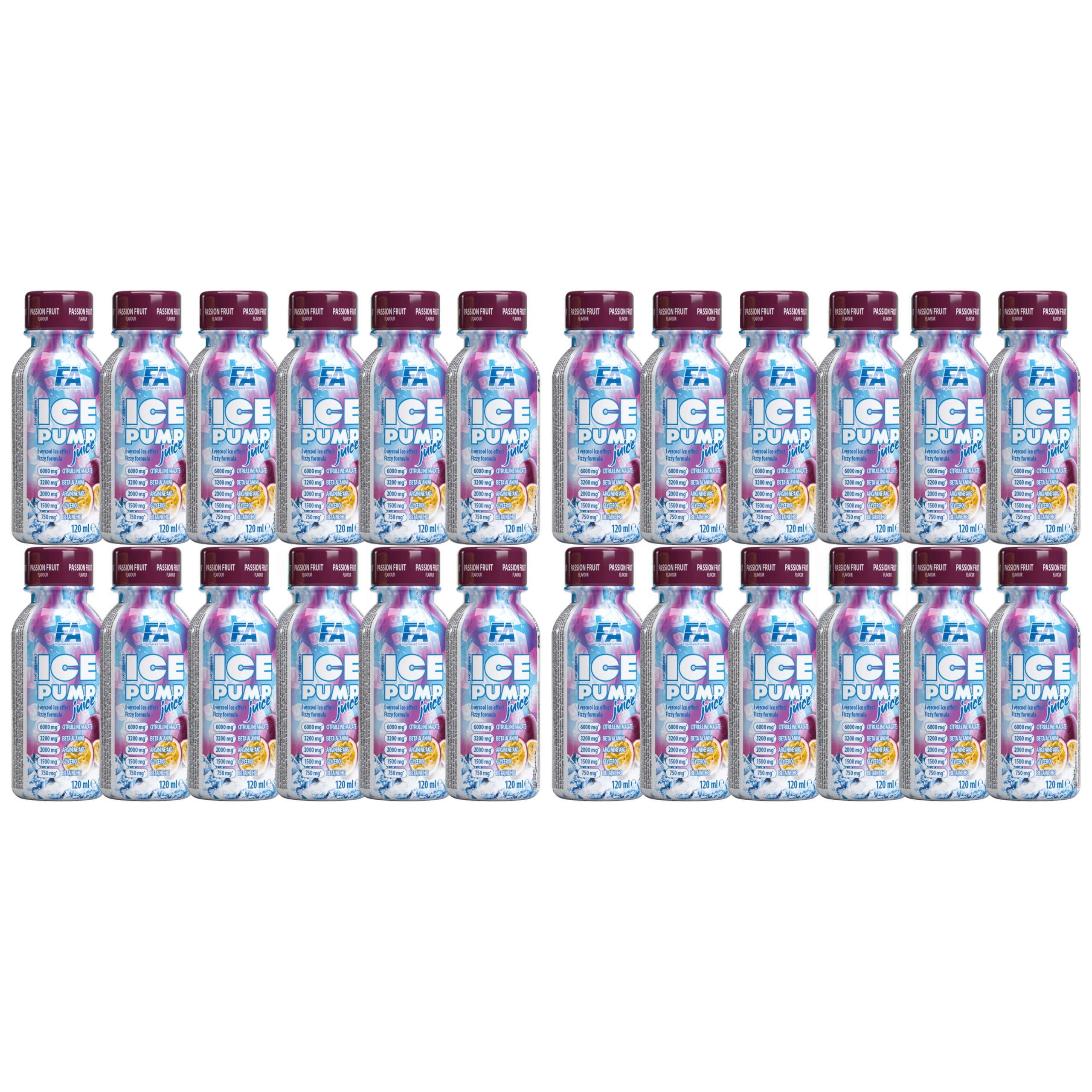 2x Pump Juice Citrulin Kofein Beta-Alanin Pre-Workout 12x120 ml Fa