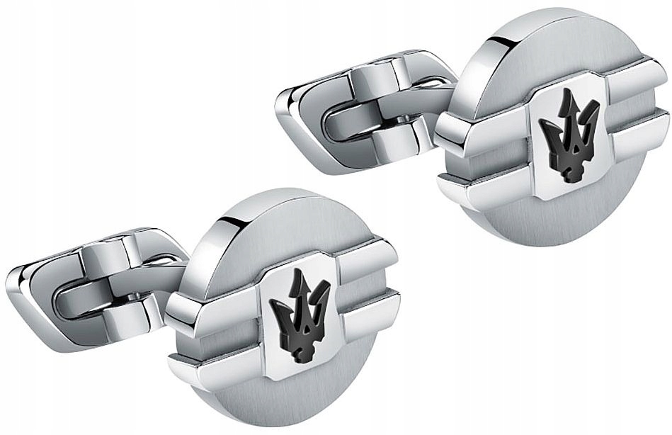 Módní A Elegantní Manžetové Knoflíčky Maserati JM223ATK21 Stříbrné S Logem