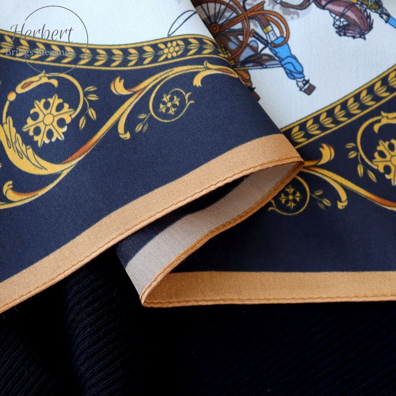 100% JEDWAB APASZKA Damski JAKOŚĆ Wzór CHUSTA+ Materiał dominujący jedwab