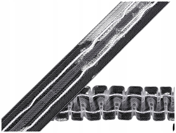 Záclonová páska šířka 25 mm, záhyby, drak 50 m