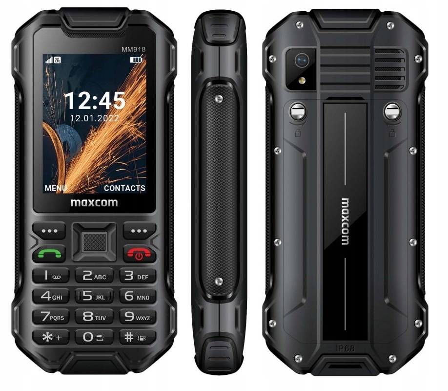 Telefon Maxcom MM 918 Strong Latarka Wodoodporny Wzmocniony