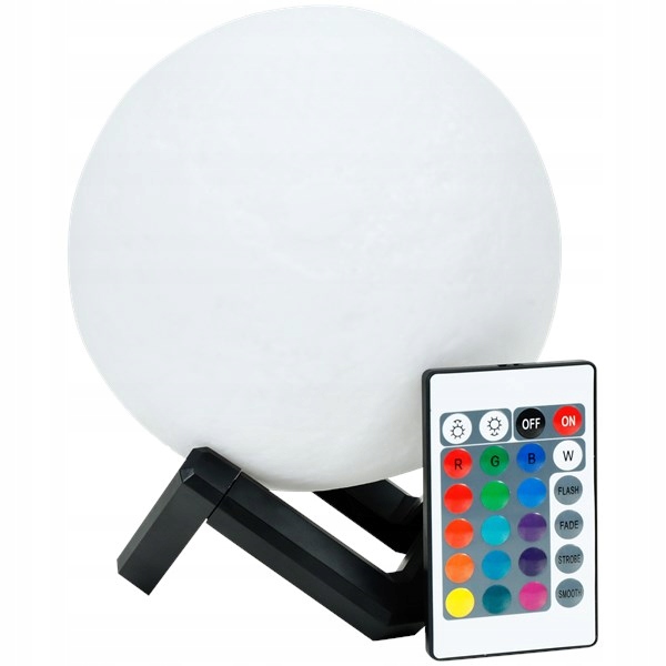

Lampka Nocna 3D Księżyc 48cm Moonlight Rgb + Pilot