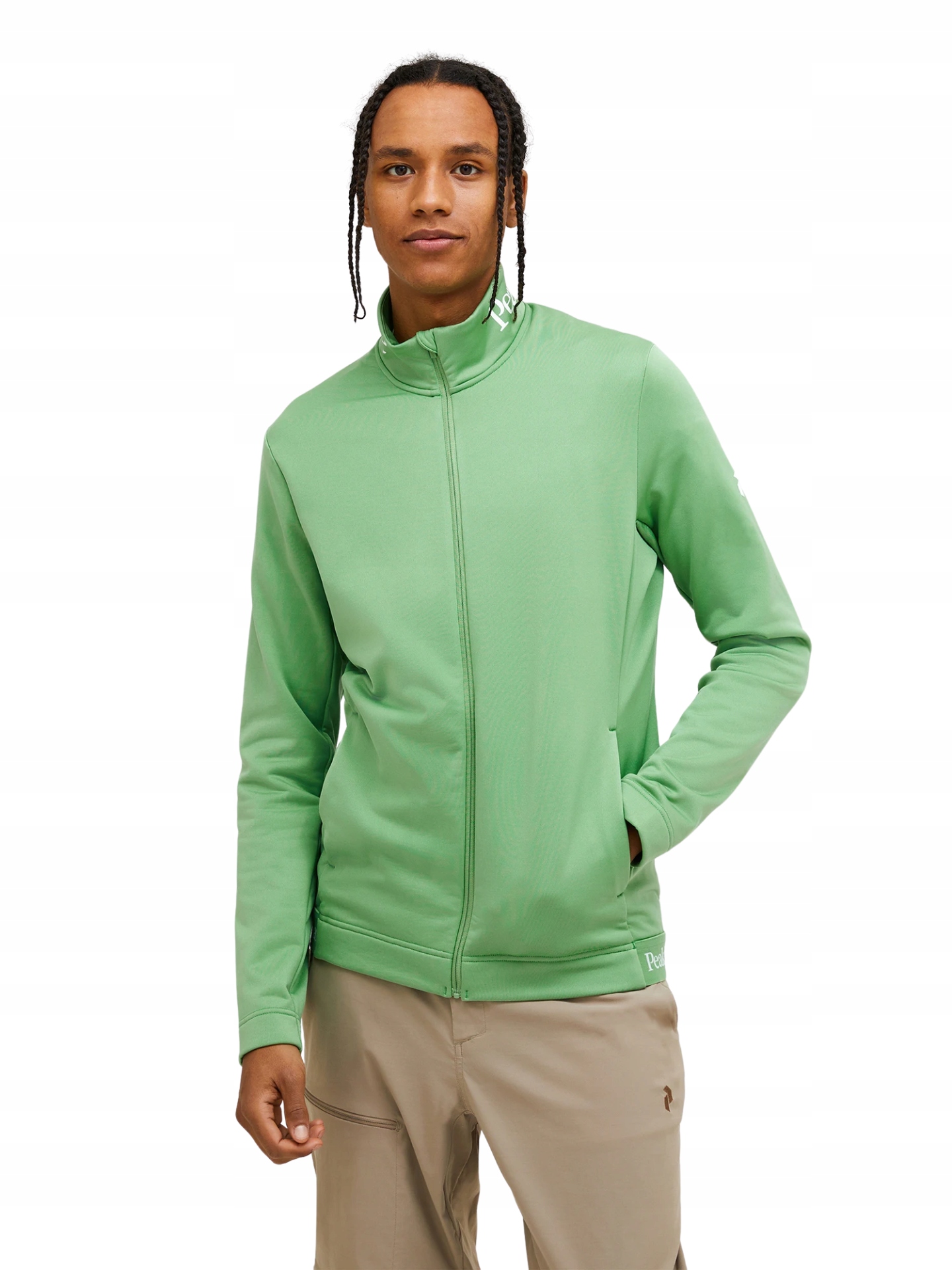 Mikina Peak Performance pánská Rider Tech Zip Jacket zelená XL