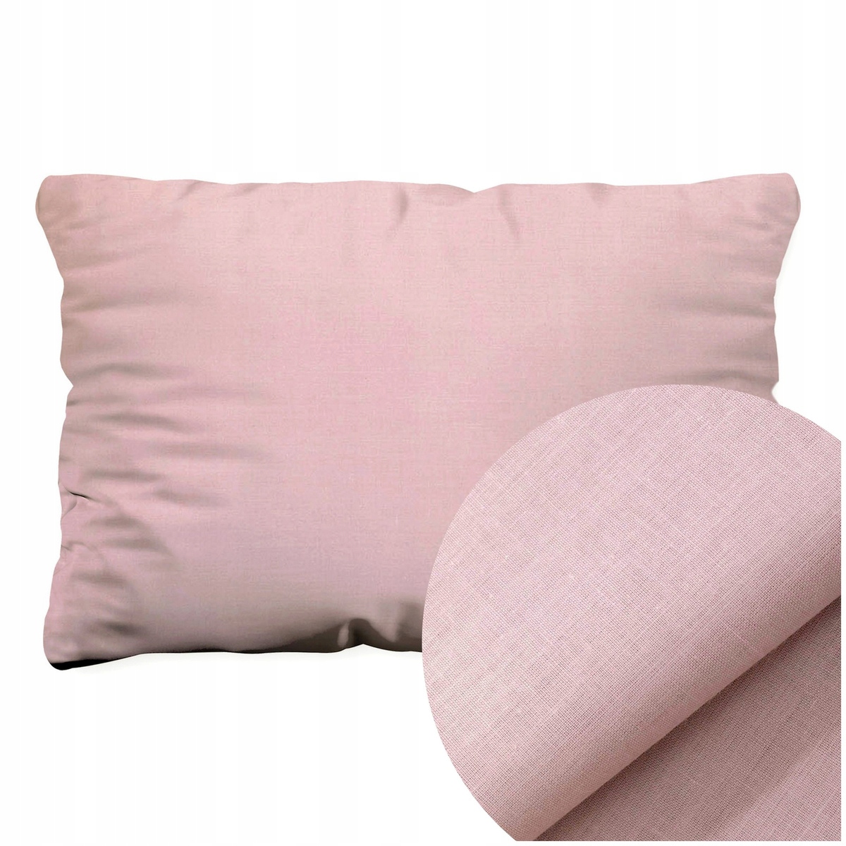 Poszewka na Poduszkę 50x80 Jednolita Bawełniana Ola Brudny Róż