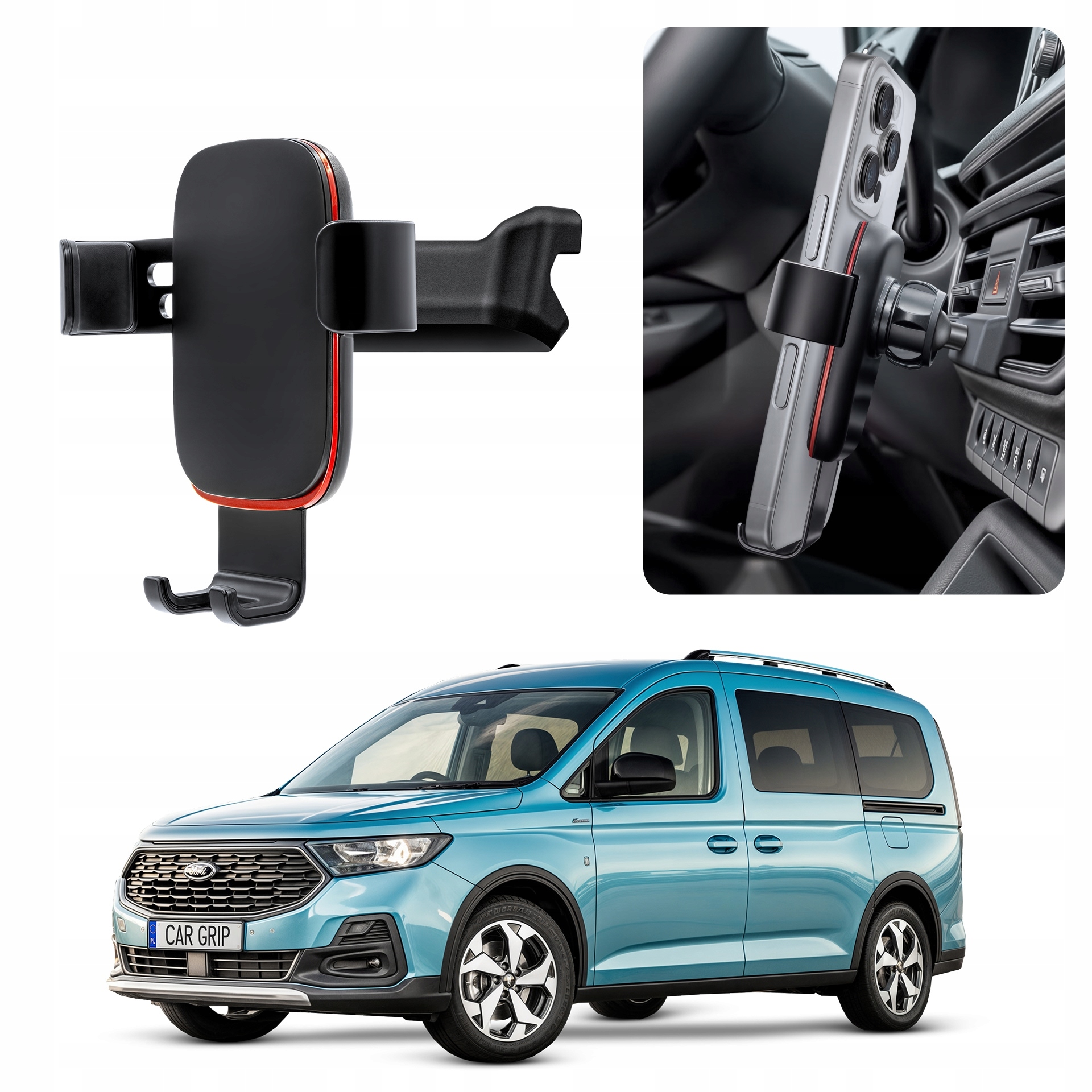 Uchwyt Grawitacyjny Premium dedykowany do Ford Tourneo Connect 3 (2022-)