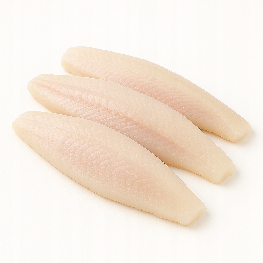 Halibut grenlandzki filet mrożony bez skóry bez glazury 4 kg Suchy lód