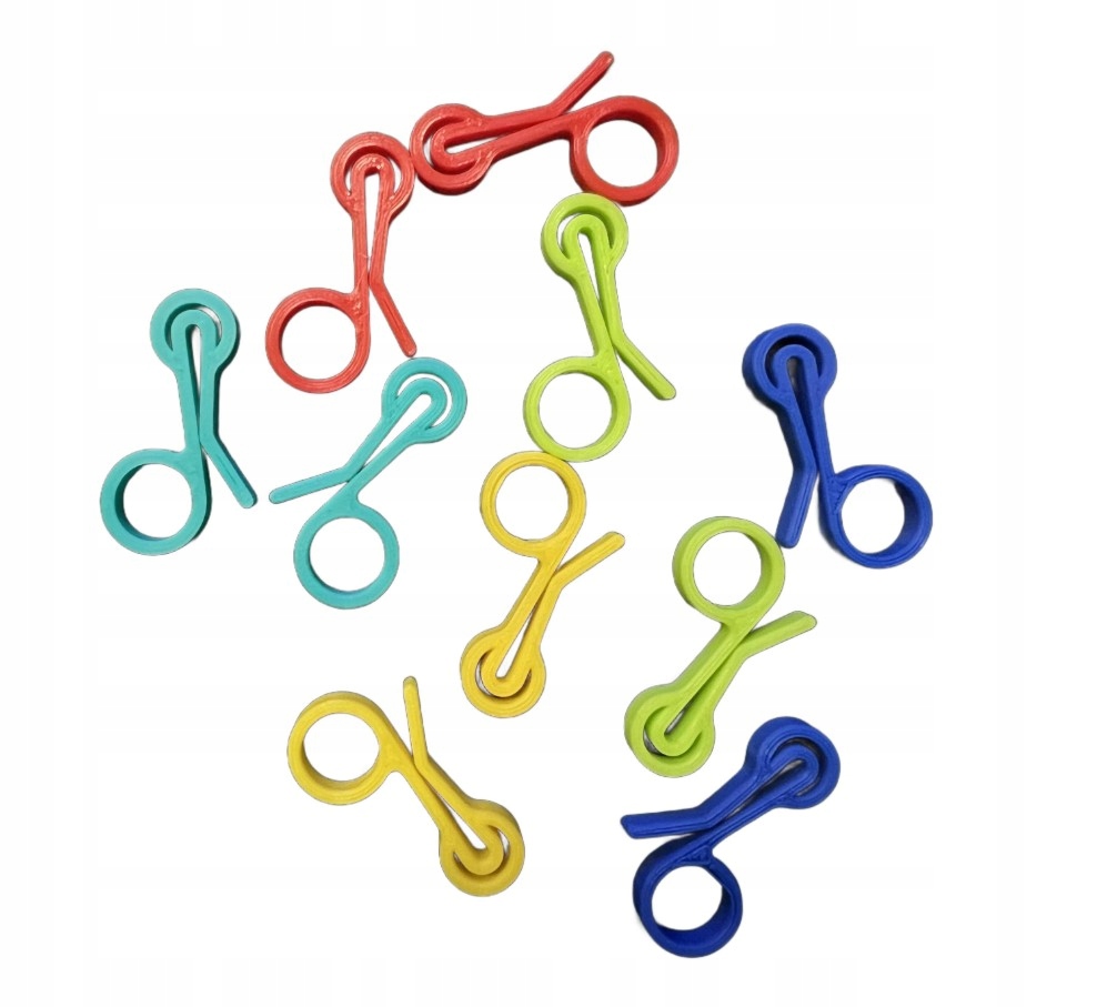 ECO spinki klipsy do przypraw mix kolorów10 szt