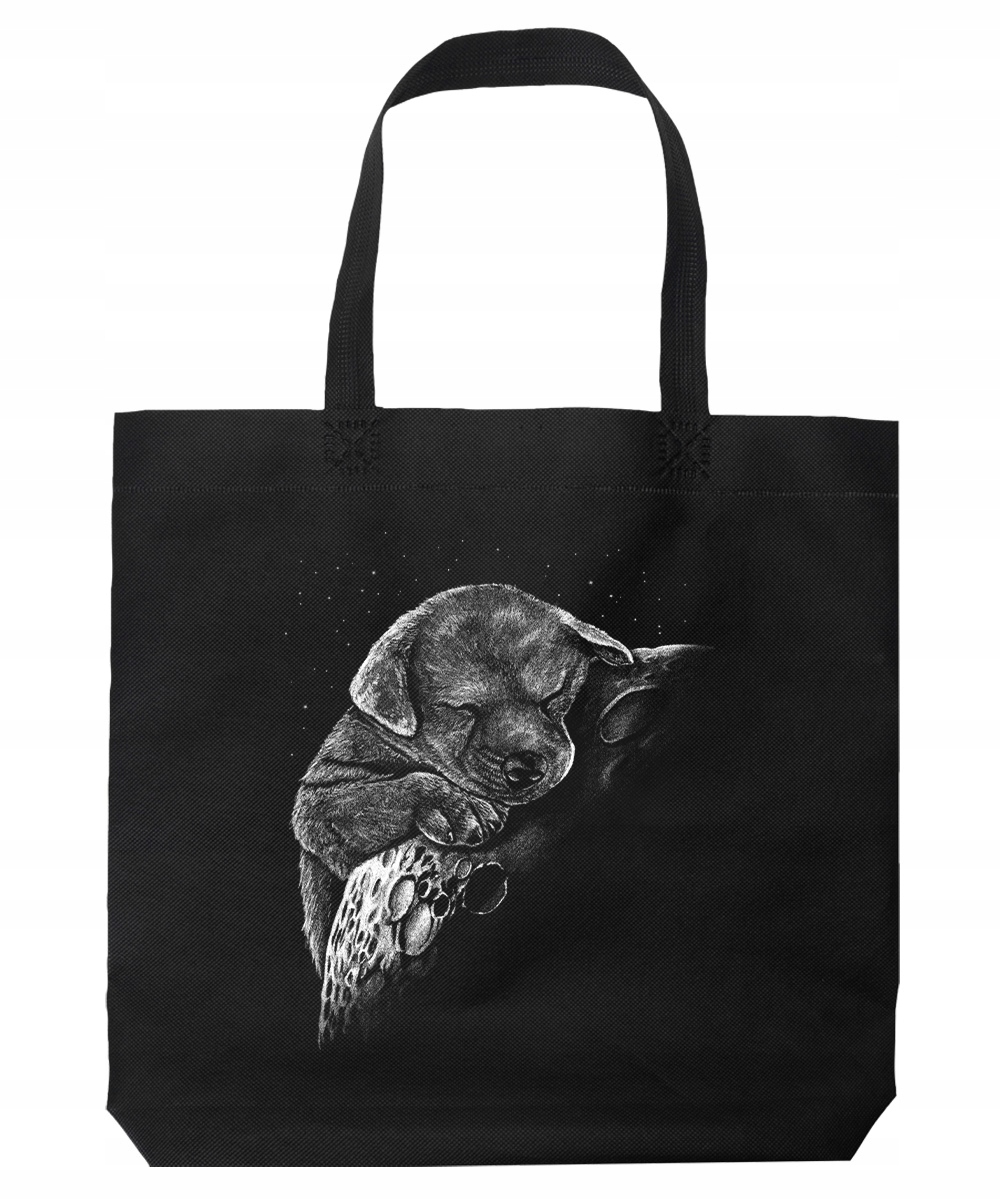 Torba Słodki Pies na Księżycu Na Zakupy Prezent Pies Psy