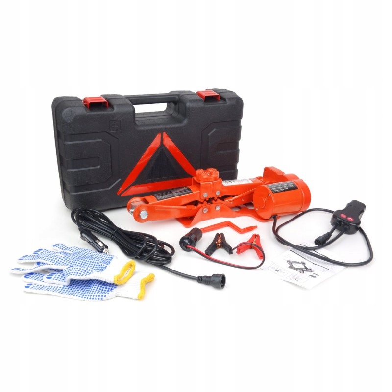 Elektrický Trapézový Zdvihák 3T 12V Lewarek V Kufríku 20-350 mm 3000 Kg