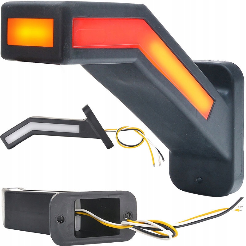 1259L - ЛЕВЫЙ УГЛОВОЙ ГАБАРИТНЫЙ ФОНАРЬ СВЕТОДИОДНЫЙ ПОЛУПРИЦЕП TIR LD WAS