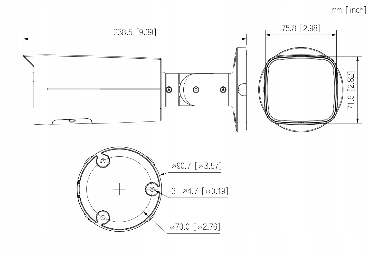 Kamera DAHUA IPC-HFW2541T-ZAS-27135 Wysoka jakość obrazu 5MP Zoom optyczny Typ kamery na podczerwień