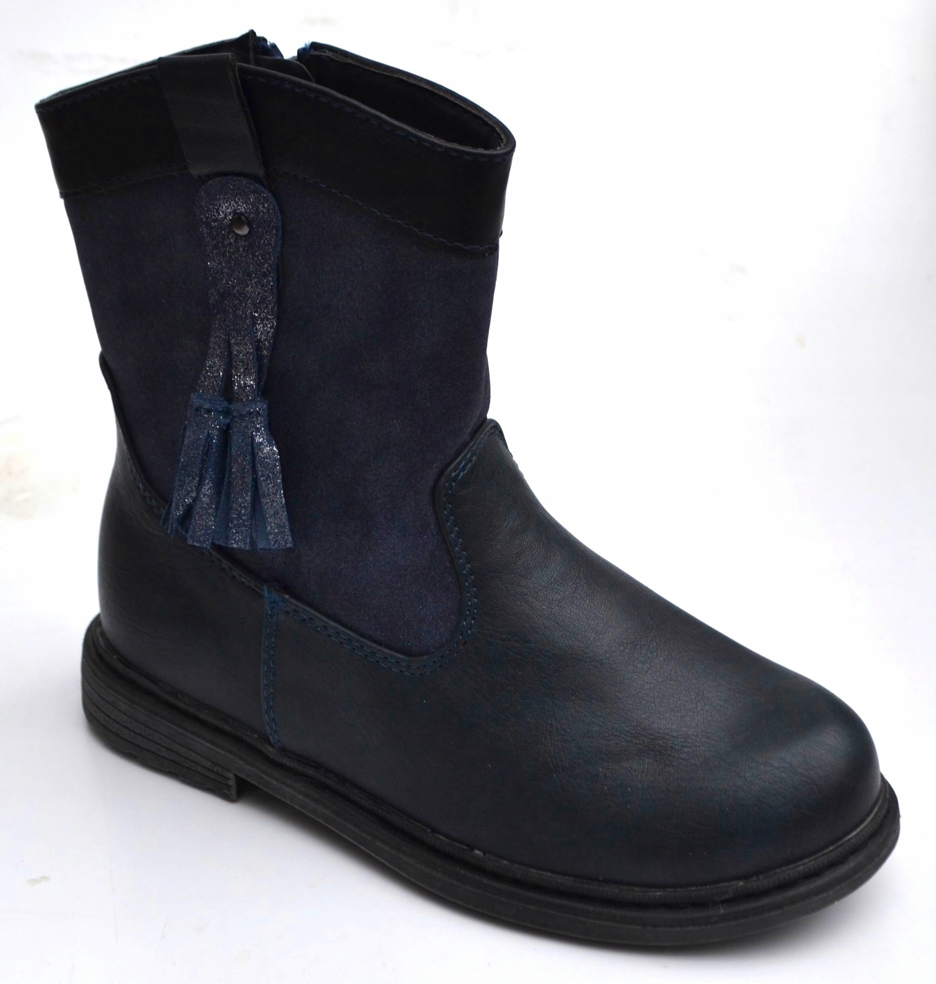 KOZAKI botki kozaczki lekko ocieplane zamek R-34-21cm Marka Inna marka