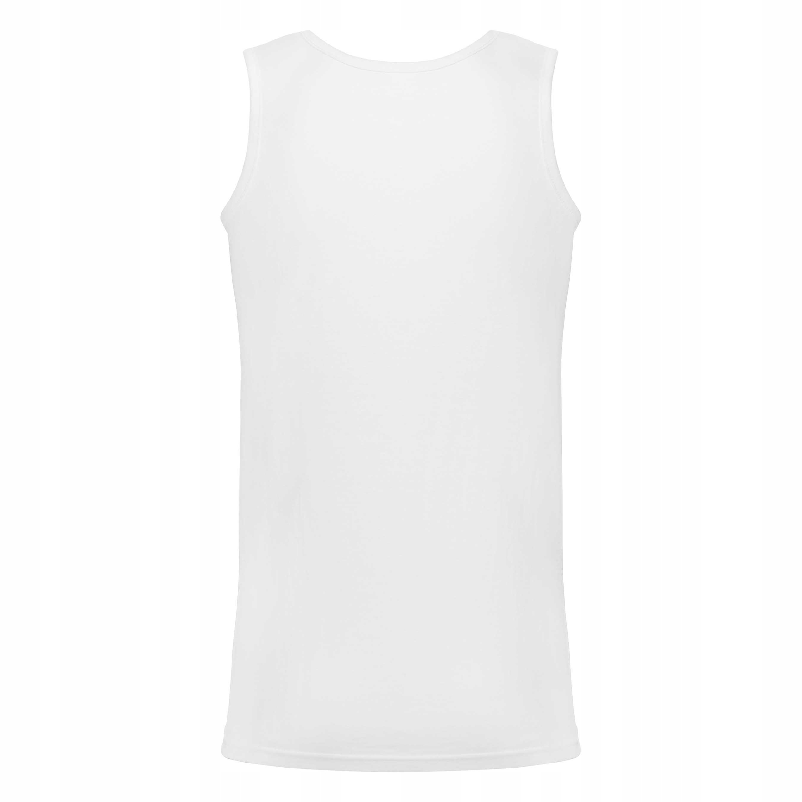 KOSZULKA NA RAMIĄCZKACH BOKSERKA MĘSKA TANK TOP FRUIT OF THE LOOM biała 3XL Rozmiar 3XL