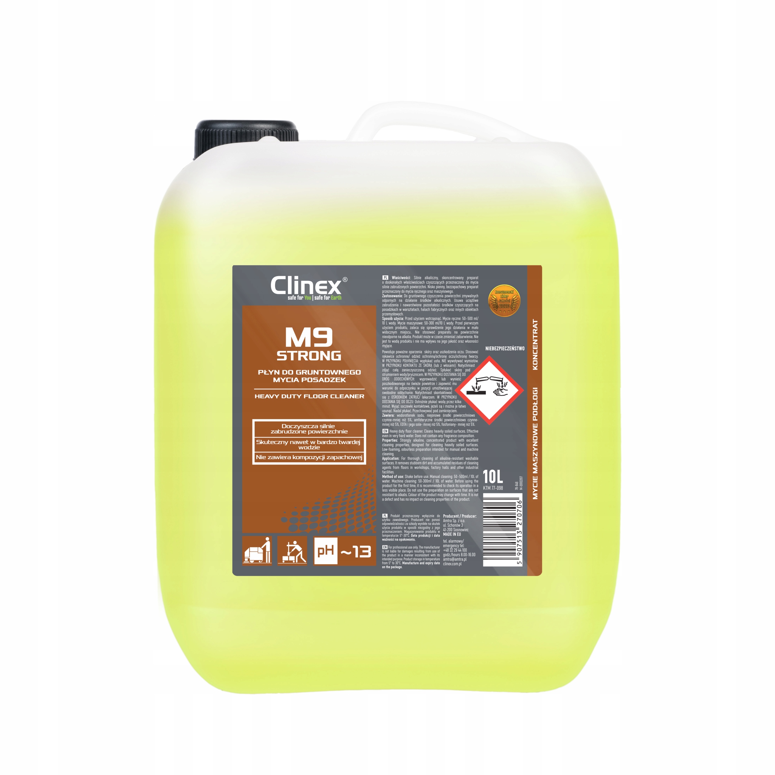 

Clinex M9 Strong Gruntowne mycie posadzek 10 l