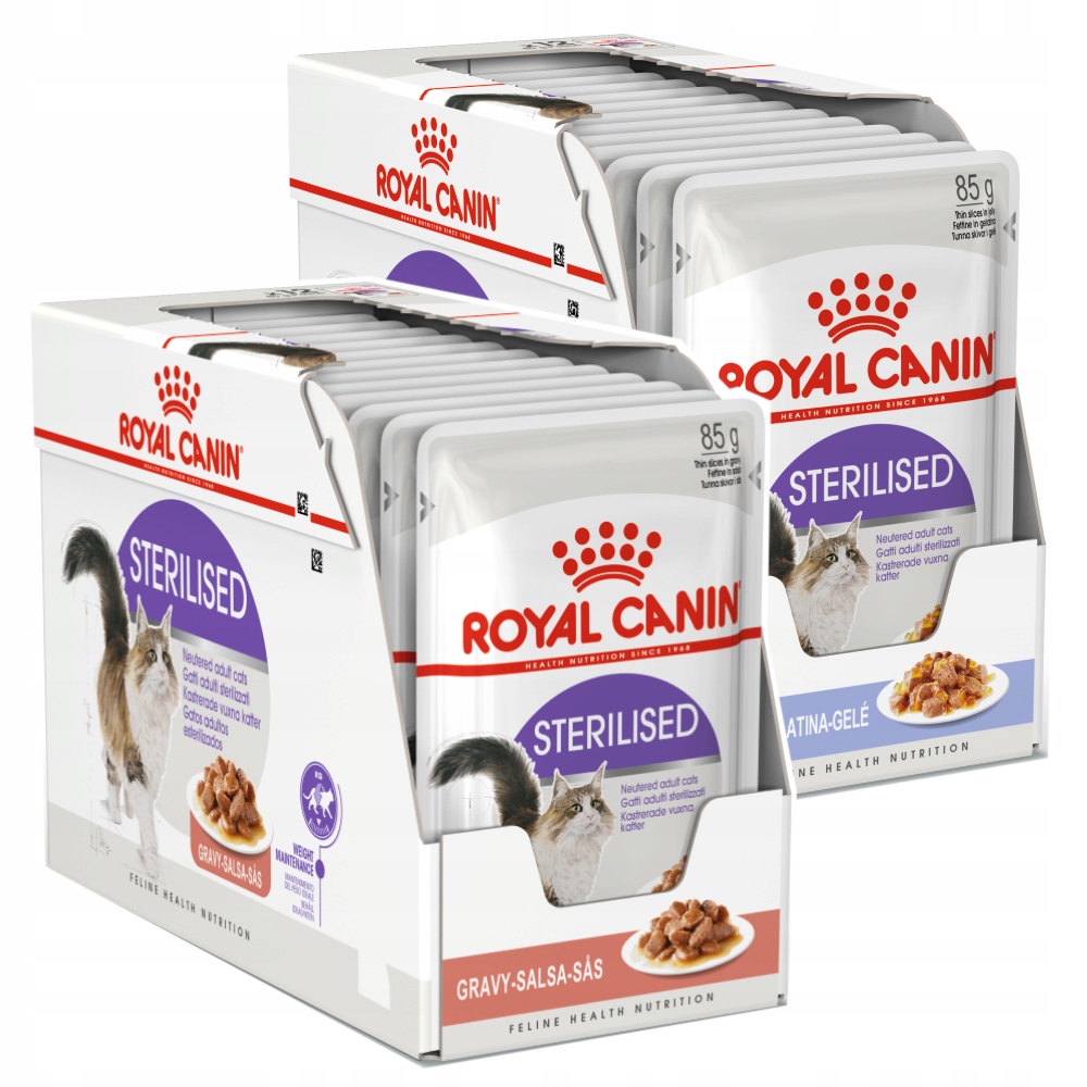 Levně Royal Canin Fhn Sterilised v omáčce a želé 24x85 g Vlhké Krmivo pro kočky