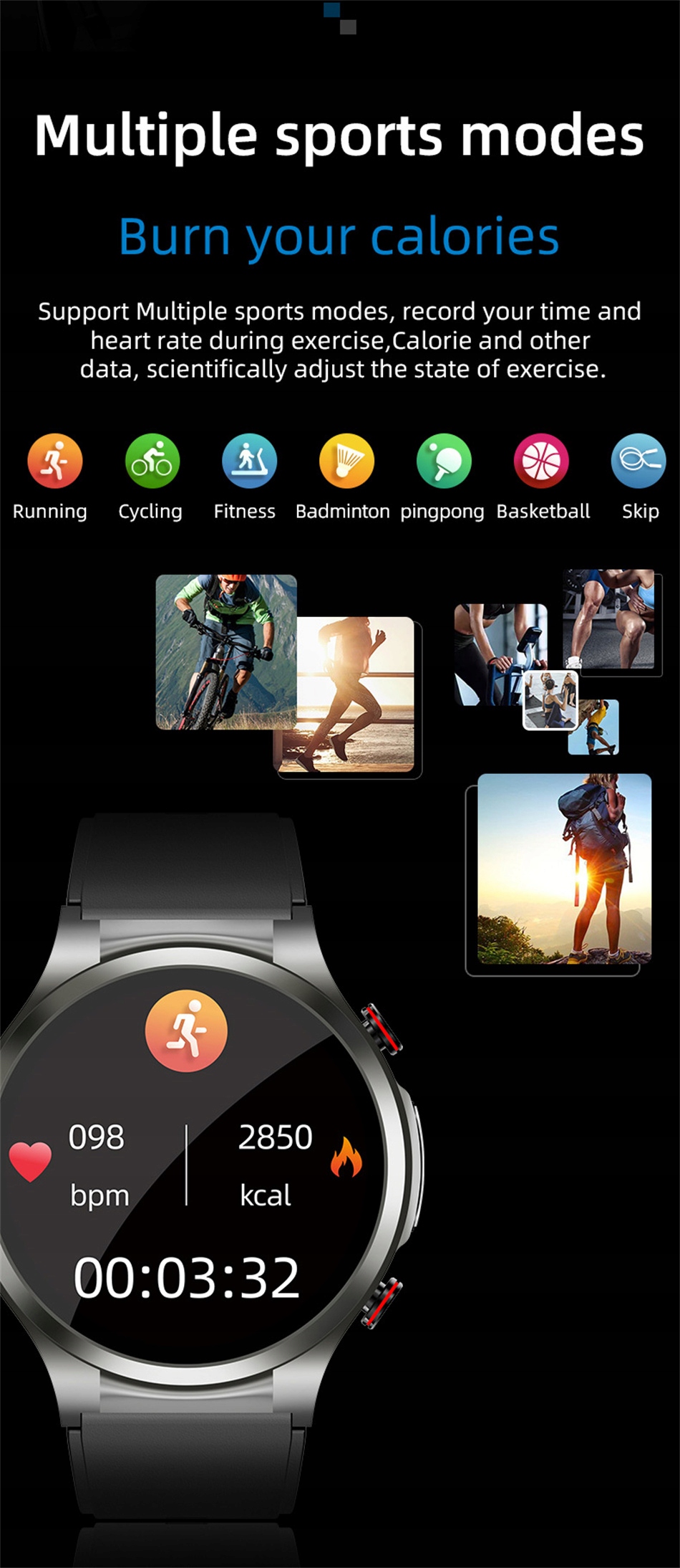 Smart Watch Bluetooth Bracelet Watch Cechy dodatkowe Bluetooth