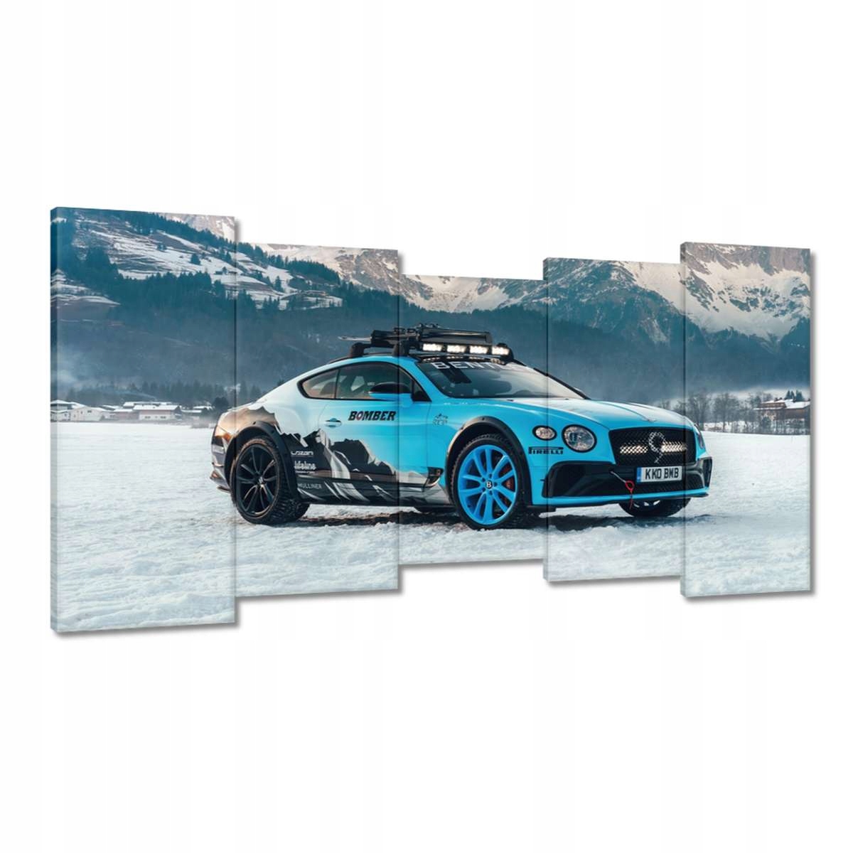 Obrazy 150x80 Bentley v zimním období Zima