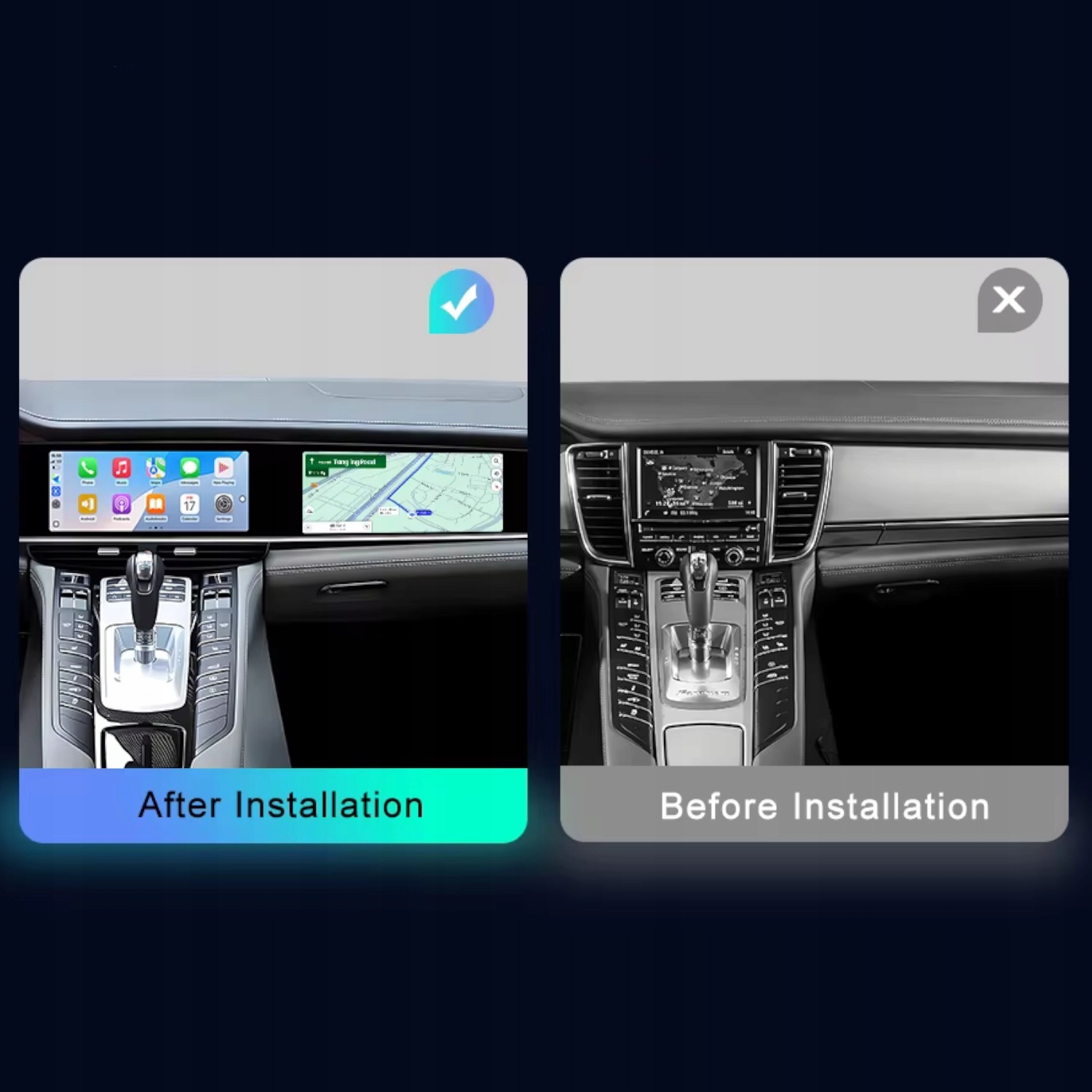 Radio Android do Porsche Panamera 970 (2011-2017) Qualcomm 8+128 GB Carplay