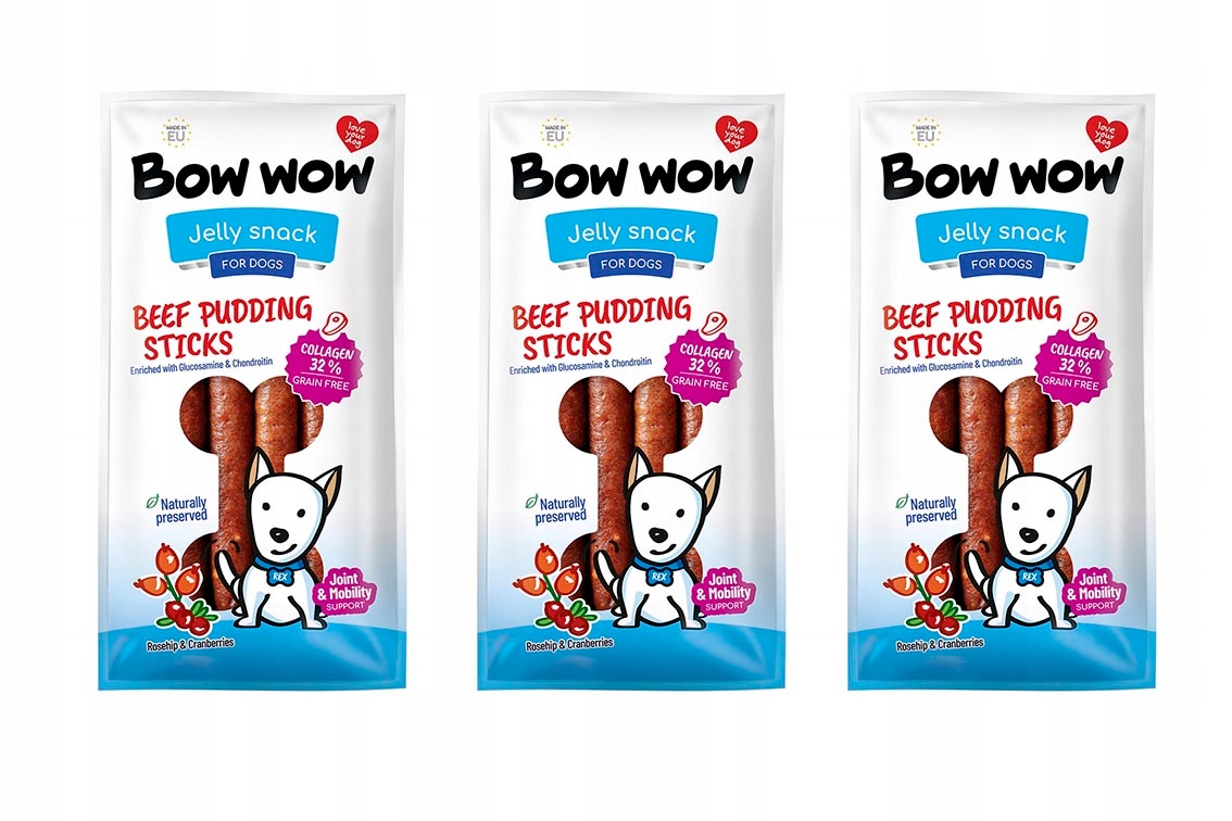 Levně Klobása s kolagenem pro psa Adbi 6 ks