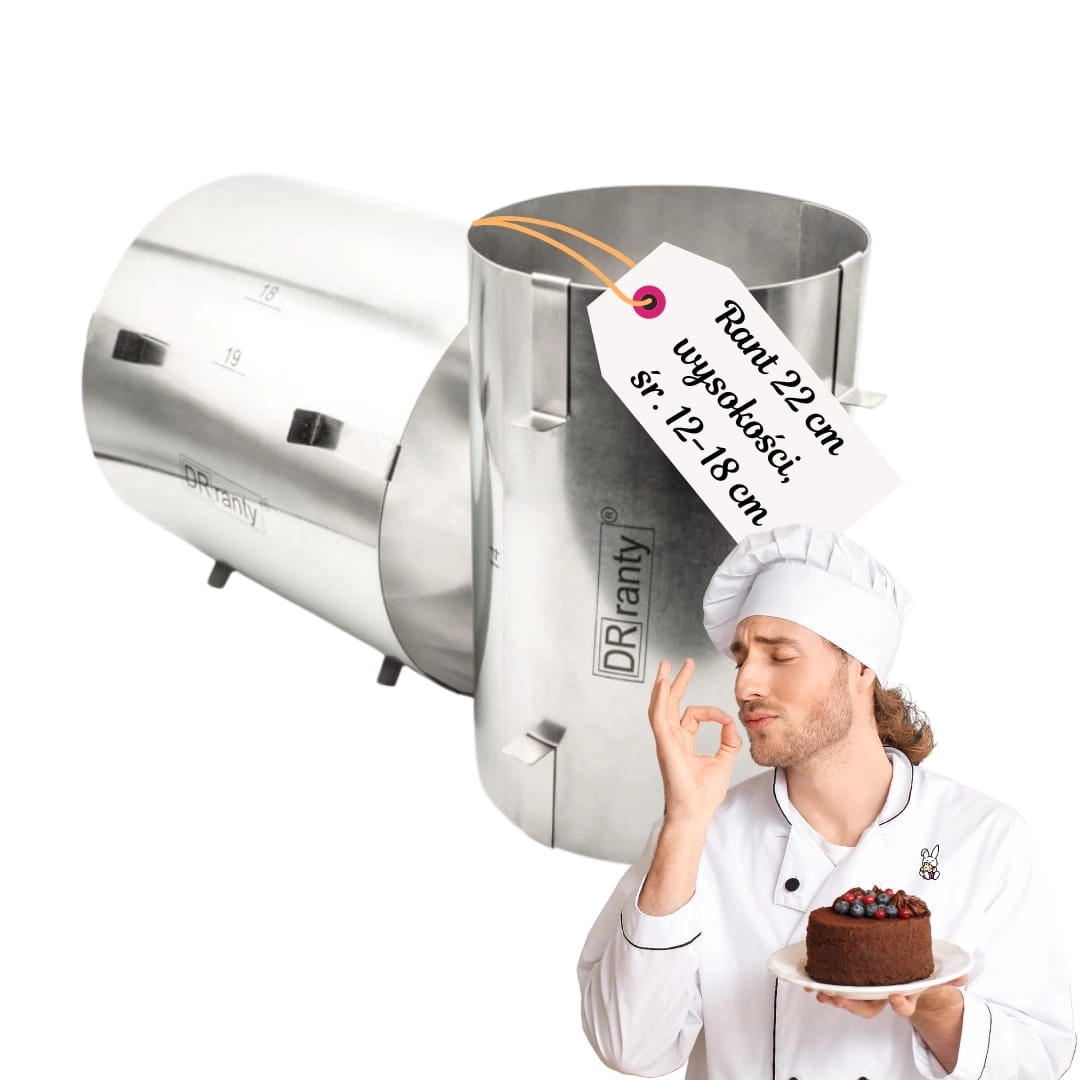 Regulowany rant Wysoki h 22 cm, 12-18 cm Dr ranty