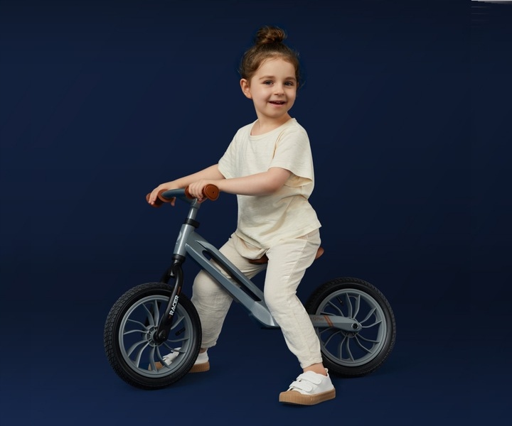 Rowerek Jeździk dla Chłopca Brązowy Qplay 2lata+ RACER BIEGOWY pompowany Rozmiar koła (