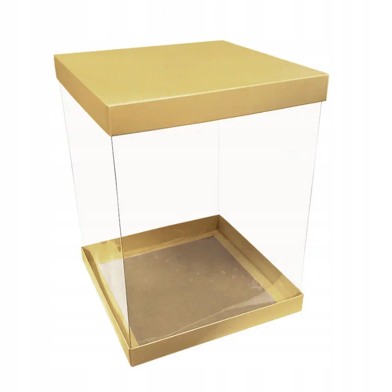 

Opakowanie tort 30x30x40 Pudełko wysokie Złote