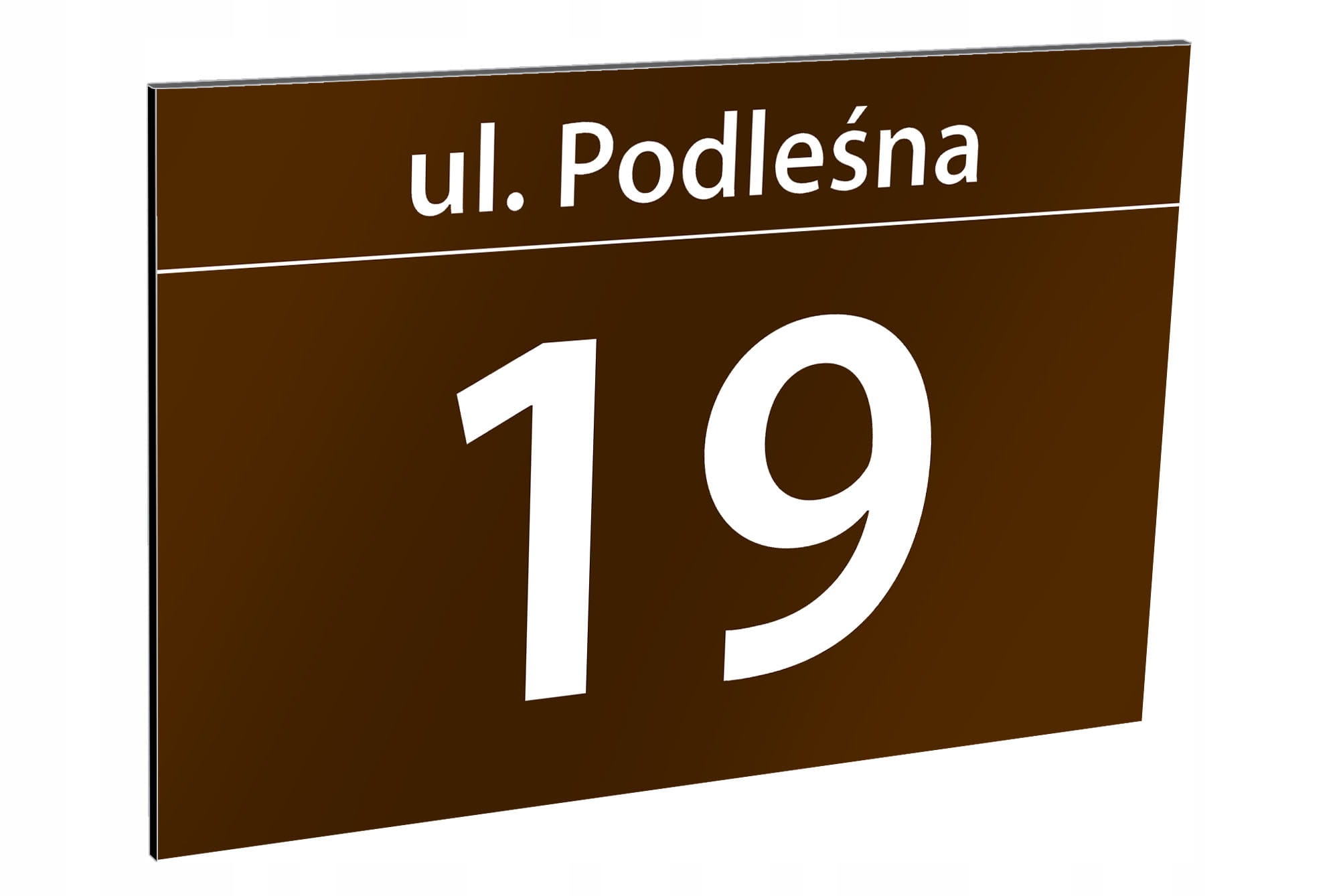 Tablica adresowa z numerem domu 40 x 30 cm