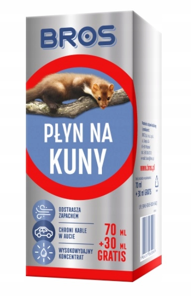 

Odstraszacz na kuny Bros Płyn 70+30ml