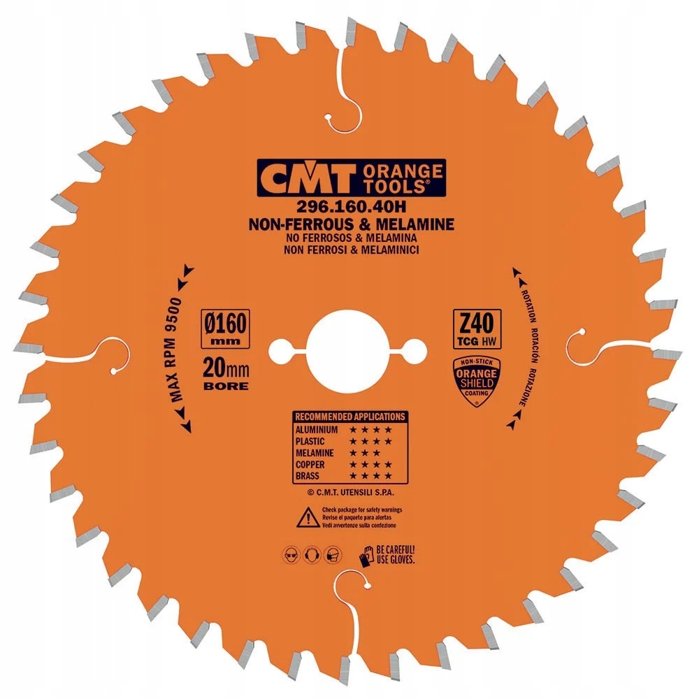Tarcza do metali nieżelaznych i laminatu 225x30mm z=64 -6° Neg. Cmt