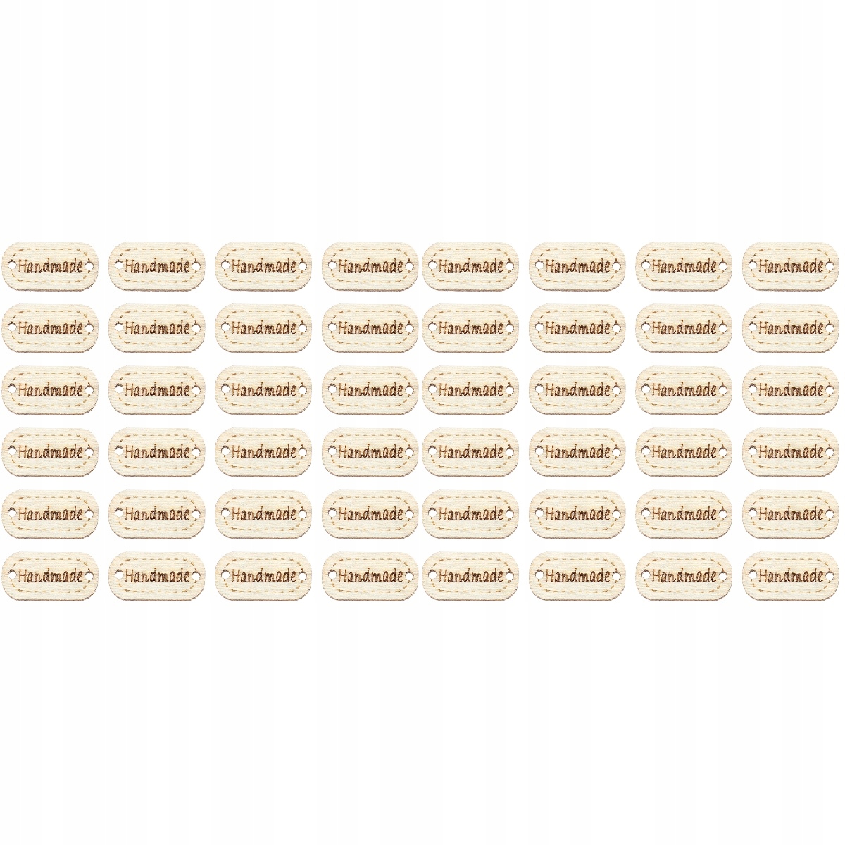 400 Sztuk Ręcznie Tag Etykiety Drewniane Guziki Drewna